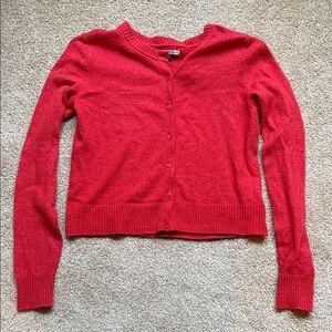 American Eagle Red Cardigan Size Small
